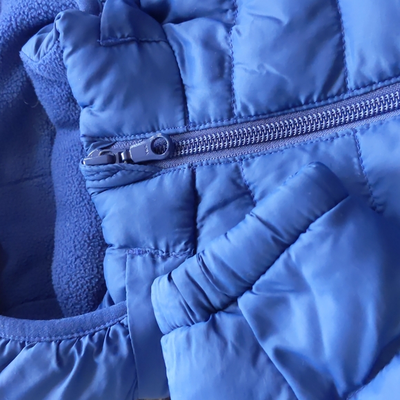 Uniqlo Baby light warm padded full zip parka, 12-18 months, Blue - Picture 5 of 6